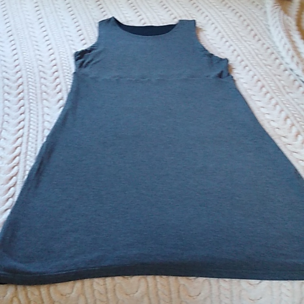 Reversible cotton knit sleeveless dress